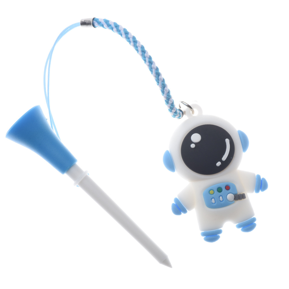 Golf TEE con cuerda anti-perdido plástico asiento de golf con patrón de dibujos animados Golf goma cabeza bola fregona