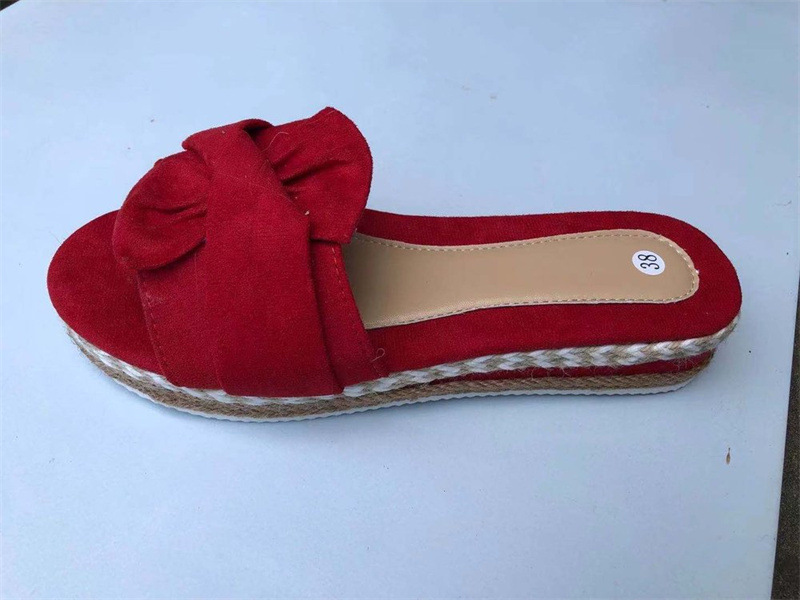 Sandali zeppa donna con plateau e fiocco comodi eleganti_voghion.com