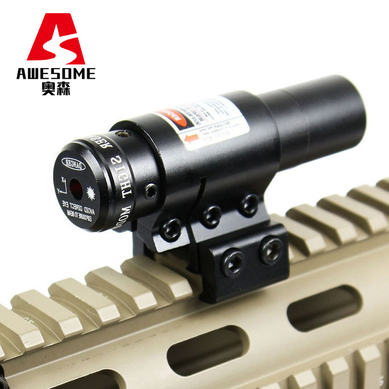 工厂跨境 JG8红激光下挂瞄准器 20mm导轨 airfosft配件