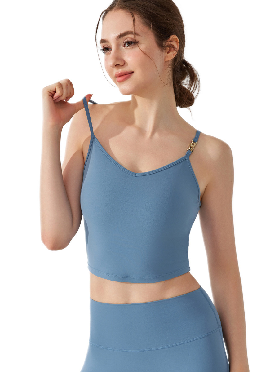Sujetador de copa antibacteriano desnudo, deportes de fitness, ropa interior exterior, ropa de yoga, chaleco interior casual y cómodo