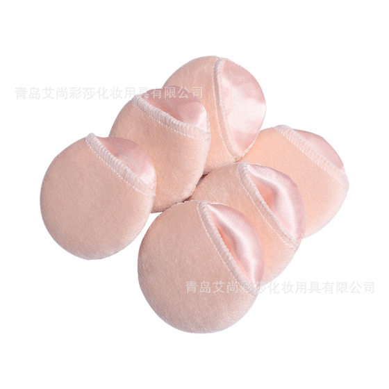 Studio makeup cotton puff round gloves puff ribbon honey powder puff makeup cotton puff wholesale