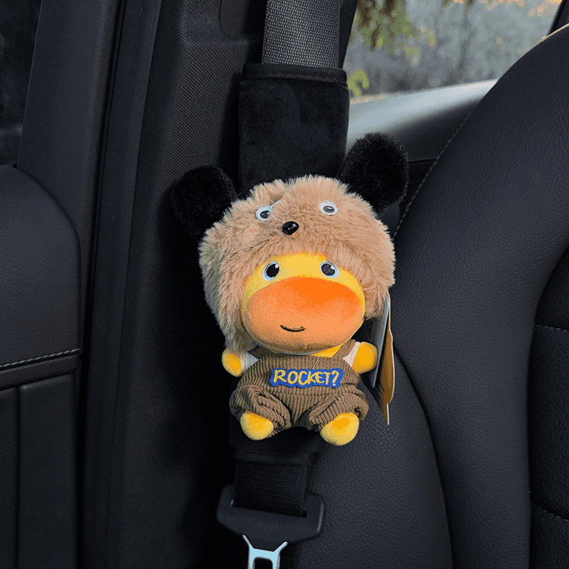 2026 Little Dog Capybara Lulu Car Seatbelt Shoulder Pad Cover Seatbelt Decoration Cute Plush Toy