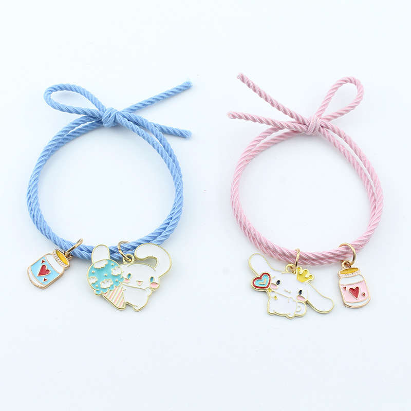 Couple, Unisex Gender Cute Cartoon Character Alloy Rope Woven Chain String Bracelets Wholesale