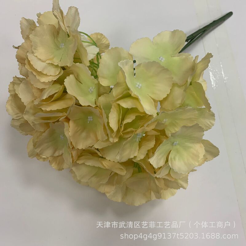 仿真花束5头无叶绣球婚庆假花路引装饰外贸跨境仿真绣球假花家居|undefined