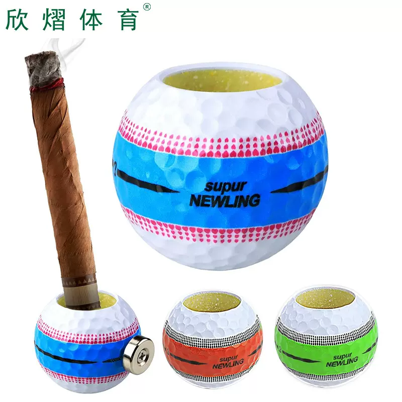 高尔夫球雪茄夹雪茄托支架烟筒便携带磁铁吸附户外高尔夫配件用品