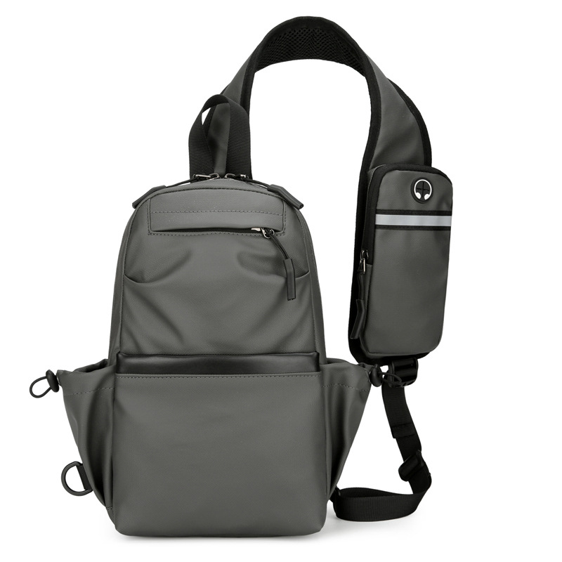 Nuevo bolso de pecho de negocios de hombre transfronterizo, bolso de hombro de moda simple multifuncional de gran capacidad al aire libre