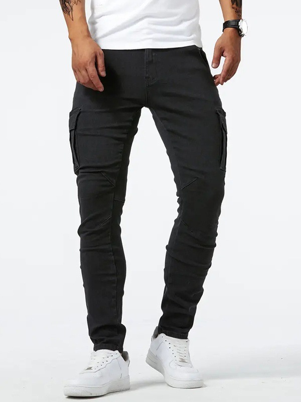 Men's Skinny Jeans Versatile New Style With Side Pockets In Stock_voghion.com
