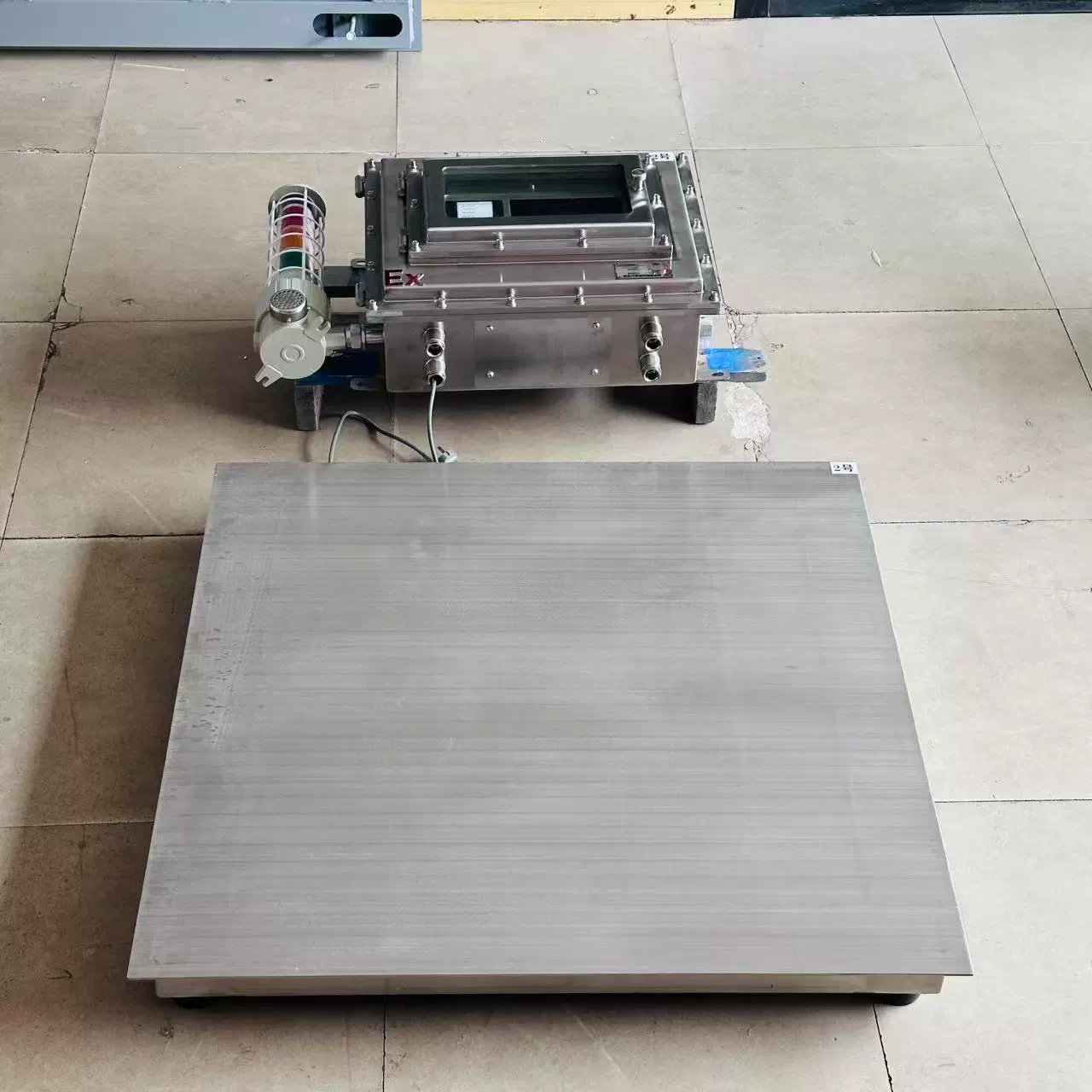 Взрывозащищенные интеллектуальные цифровые напольные весы из нержавеющей стали 1.1m Взрывозащищенные напольные весы с печатью 1,5 т Взрывозащищенные платформенные весы