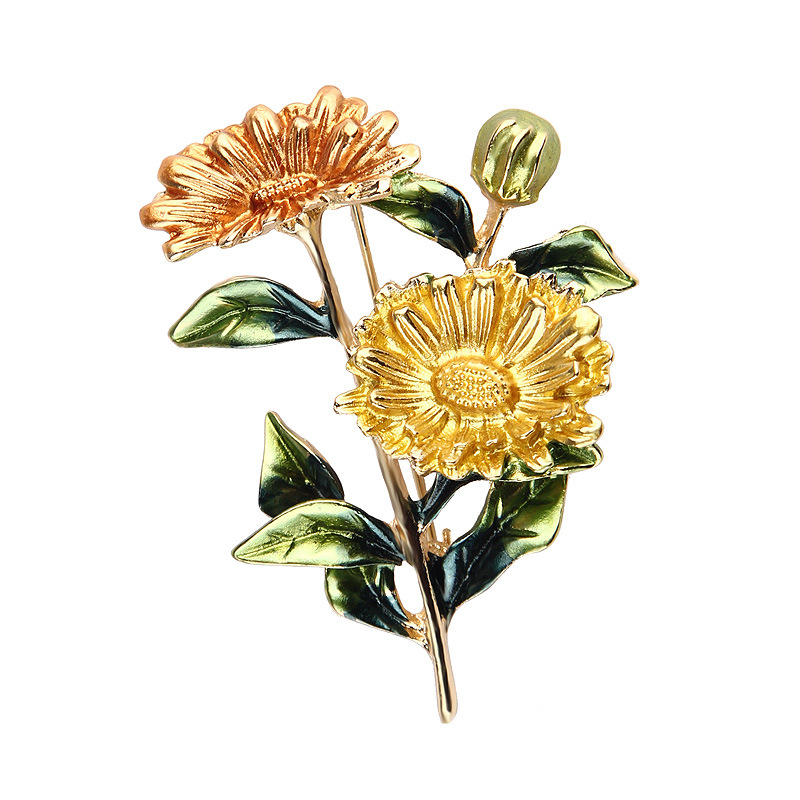 Fashion Flower Alloy Sequins Women's Brooches display picture 3