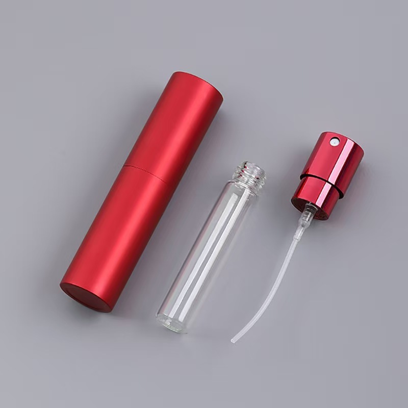 香水瓶 8ml10ml 二層式アルミ製回転スプレーボトル 香水分注ボトル 伸縮式口腔ボトル|undefined