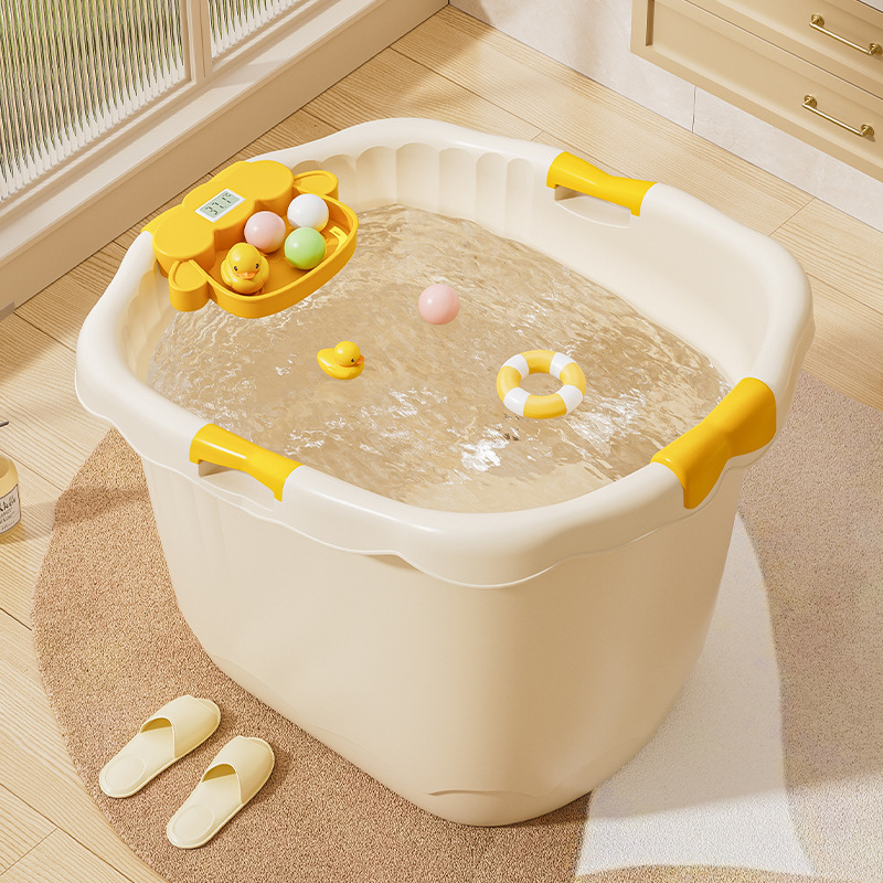 Children's Bath Tub, Baby Bath Bucket, Ultra-Thick Infant Bath Basin, Thickened Sitting Bath Tub, Kids' Bathing Basin