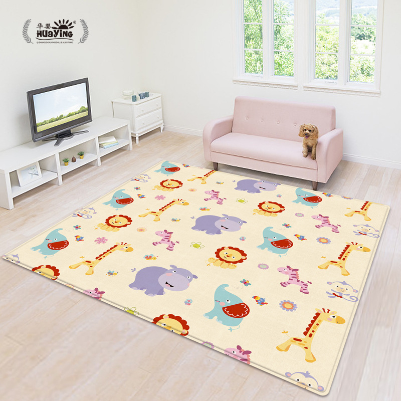Huaying Baby Crawling Mat Infant Double-Sided Environmentally Friendly Odorless Crawling Mat Living Room Children's Game Mat Outdoor Floor Mat