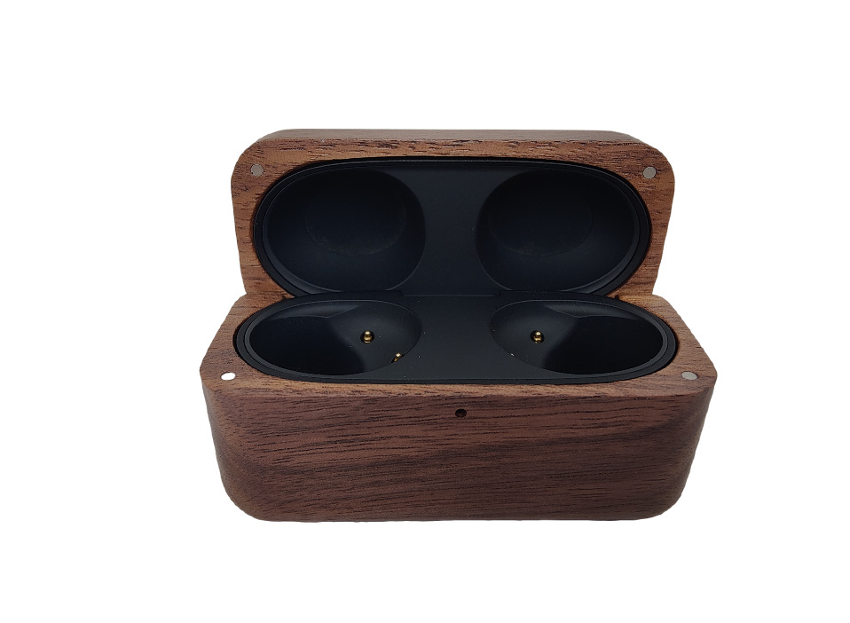 Adecuado para Sony WF-1000XM5 auricular Bluetooth madera maciza funda protectora real inalámbrico auricular al por mayor