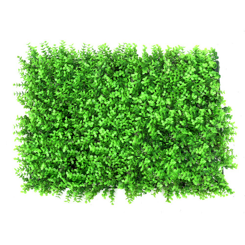 Plant wall green background wall, Milan plastic fake lawn entrance indoor decoration plant Eucalyptus wall
