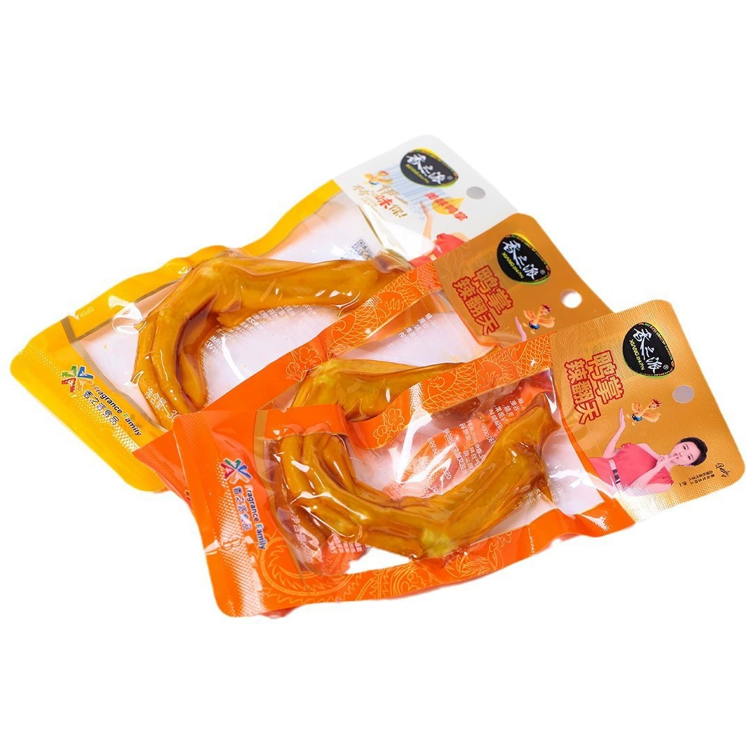 Готовые к употреблению острые маринованные утиные лапки Xiangzhipai, 30 г, закуска для офиса и отдыха