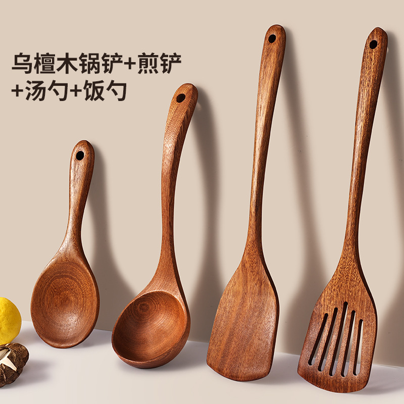 Grado alimenticio panela de madera antiadherente casera madera alargada resistente a altas temperaturas verduras fritas panela de cocina panela de cocina panela
