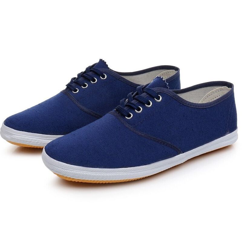 White Sneakers, Canvas Shoes, White Shoes, Gymnastics Shoes, Tennis Shoes, Men's Martial Arts Training and Sports Shoes