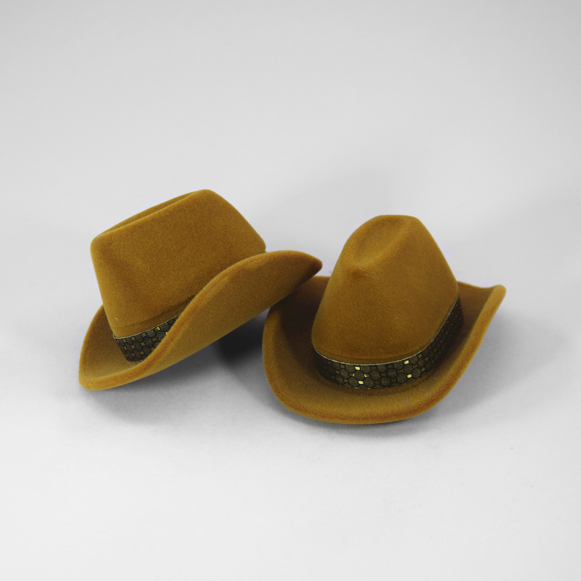 Nylon Material Retro Cowboy Hat Nylon Jewelry Boxes
