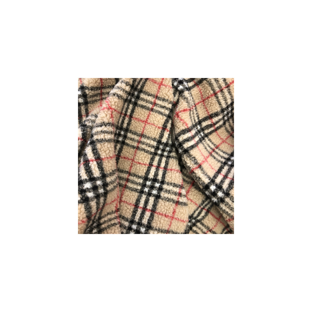 Suministro spot de cordero tela Jacquard de cuadrilátero teñido tejido de poliéster ropa doméstica ropa de animales domésticos tela