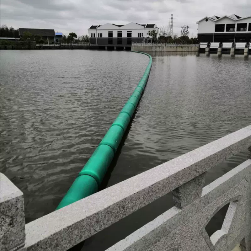 君鑫绿色水面垃圾水电站拦污浮筒近海水产域海面漂浮拦截浮大浮力