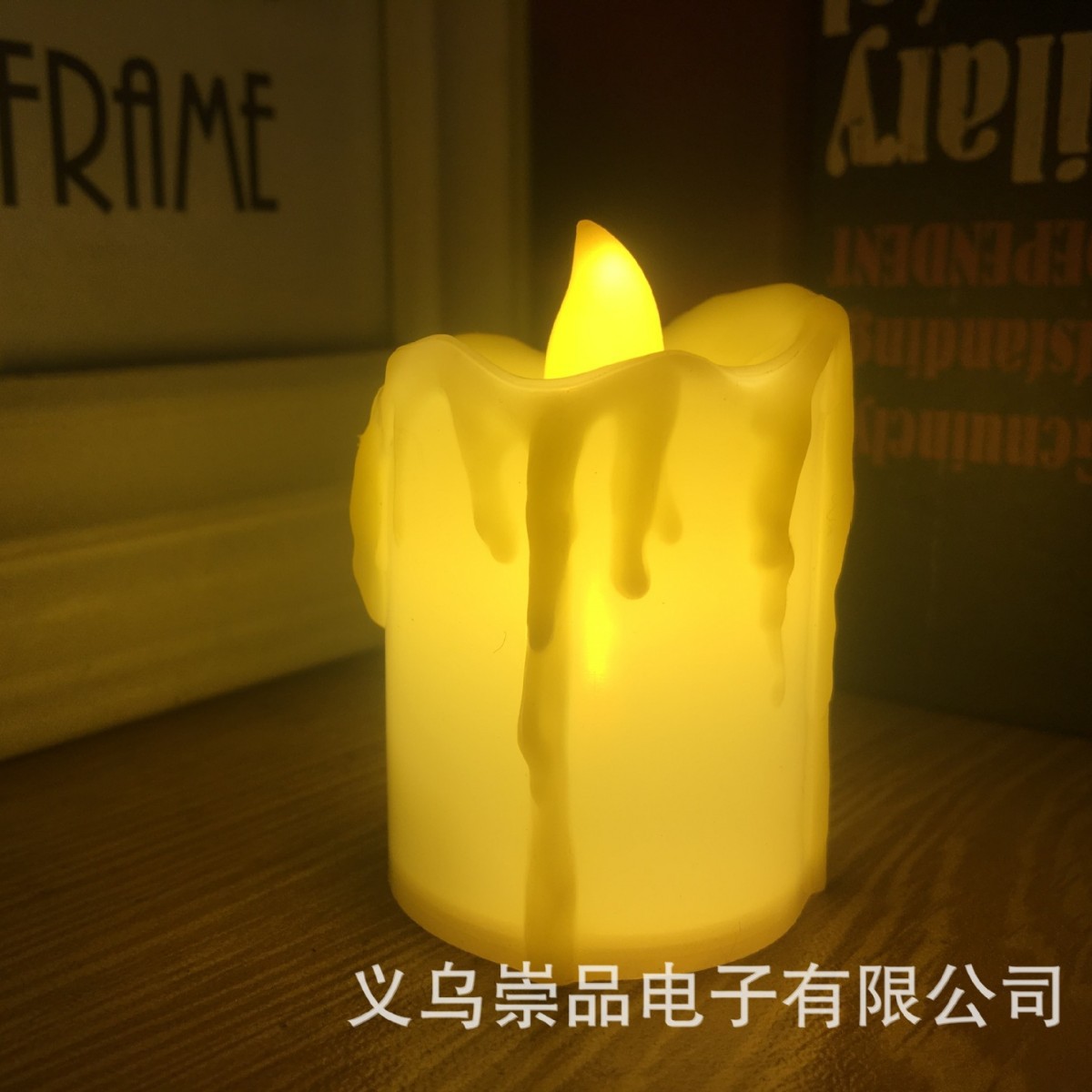 Fábrica de luz directa núcleo integrado lágrimas LED vela electrónica creativa cumpleaños boda artesanía vela lámpara al por mayor