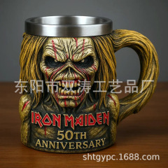 经典Iron Maiden 50th Anniversary铁娘子50周年纪念品马克杯摆件