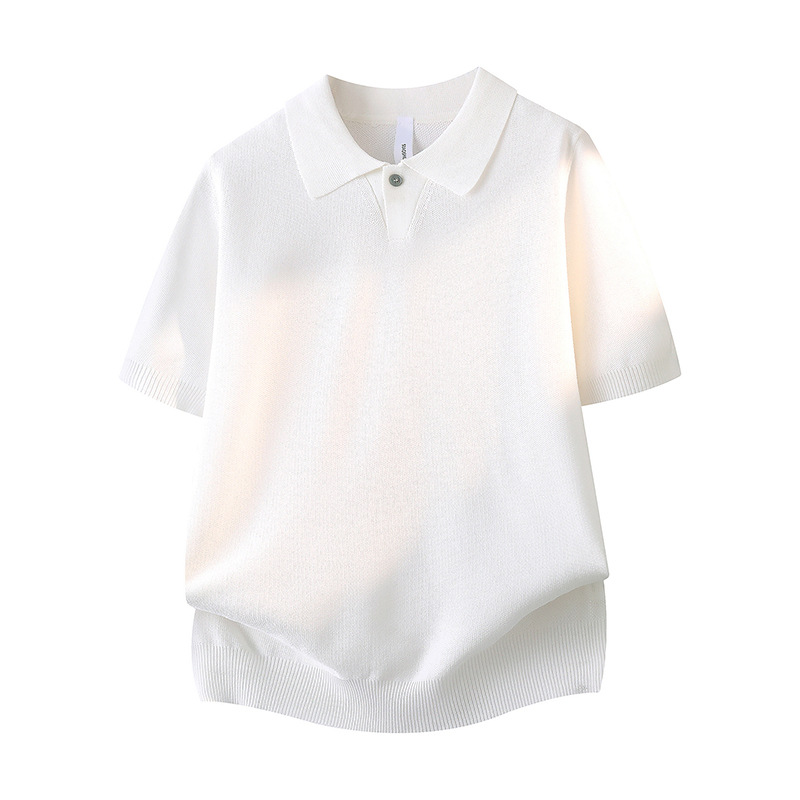 Camiseta POLO falsa de dos piezas de camiseta de manga corta, camiseta de hombre, empalme de semicirretora, verano al por mayor, sin escaldar, absorción de humedad, transpiración