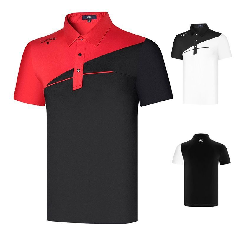Summer Golf Clothing Men's Short-Sleeved Sports Quick-Drying Breathable T-Shirt Golf Uniform Polo Shirt Top