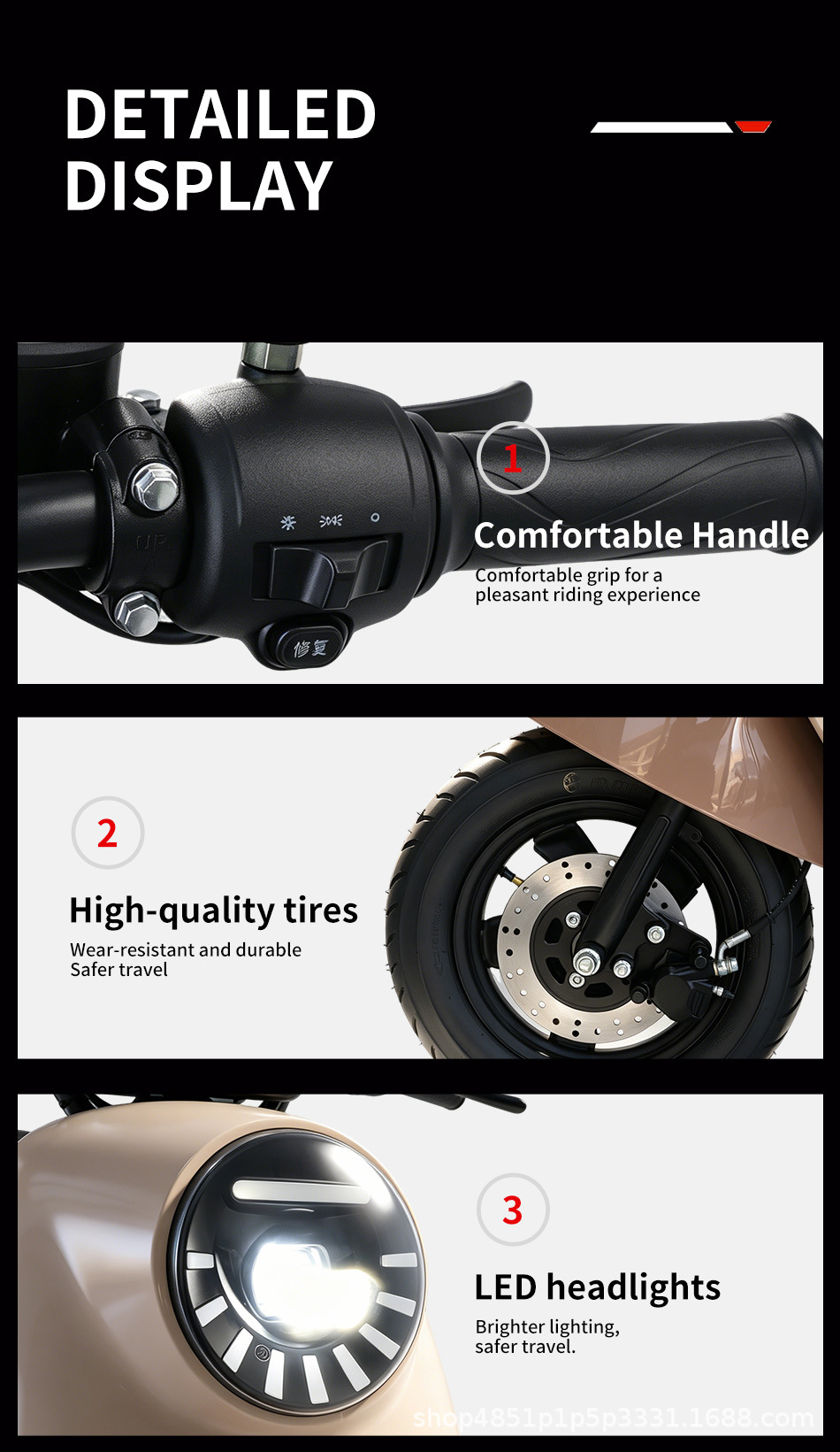 Hot-selling new model electric motorcycle for small riders, cross-border foreign trade export, two-wheeled electric vehicle, electric bicycle, wholesale in large quantities