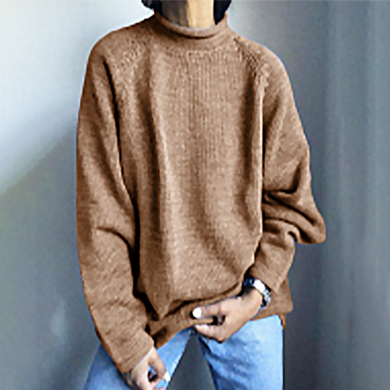 Suéter de punto fino de longitud media para mujer, estilo europeo y americano, color sólido, holgado e informal, novedades de primavera