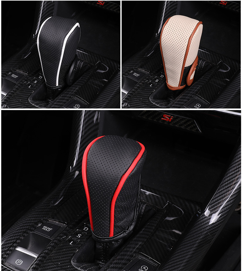 Car Gear cover car leather gear cover car gear handle cover car breathable gear cover leather gear cover