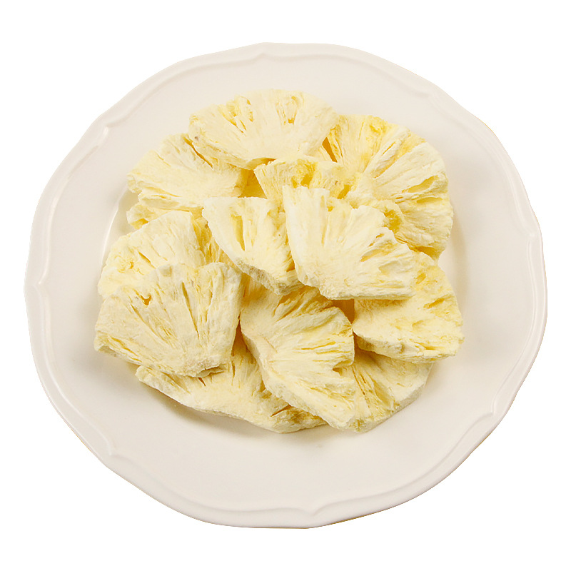 Fragrance Source Fruit Freeze-Dried FD Freeze-Dried Pineapple Manufacturer Wholesale Snowflake Crispy Tea Drink Ingredients Without Additive Children's Snacks