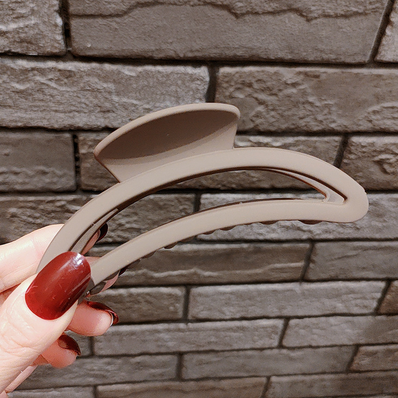 Internet celebridad clip de pelo francés de las mujeres de gran parte posterior de la cabeza horquilla clip de tiburón de alto grado agarre del pelo clip de pelo tocado