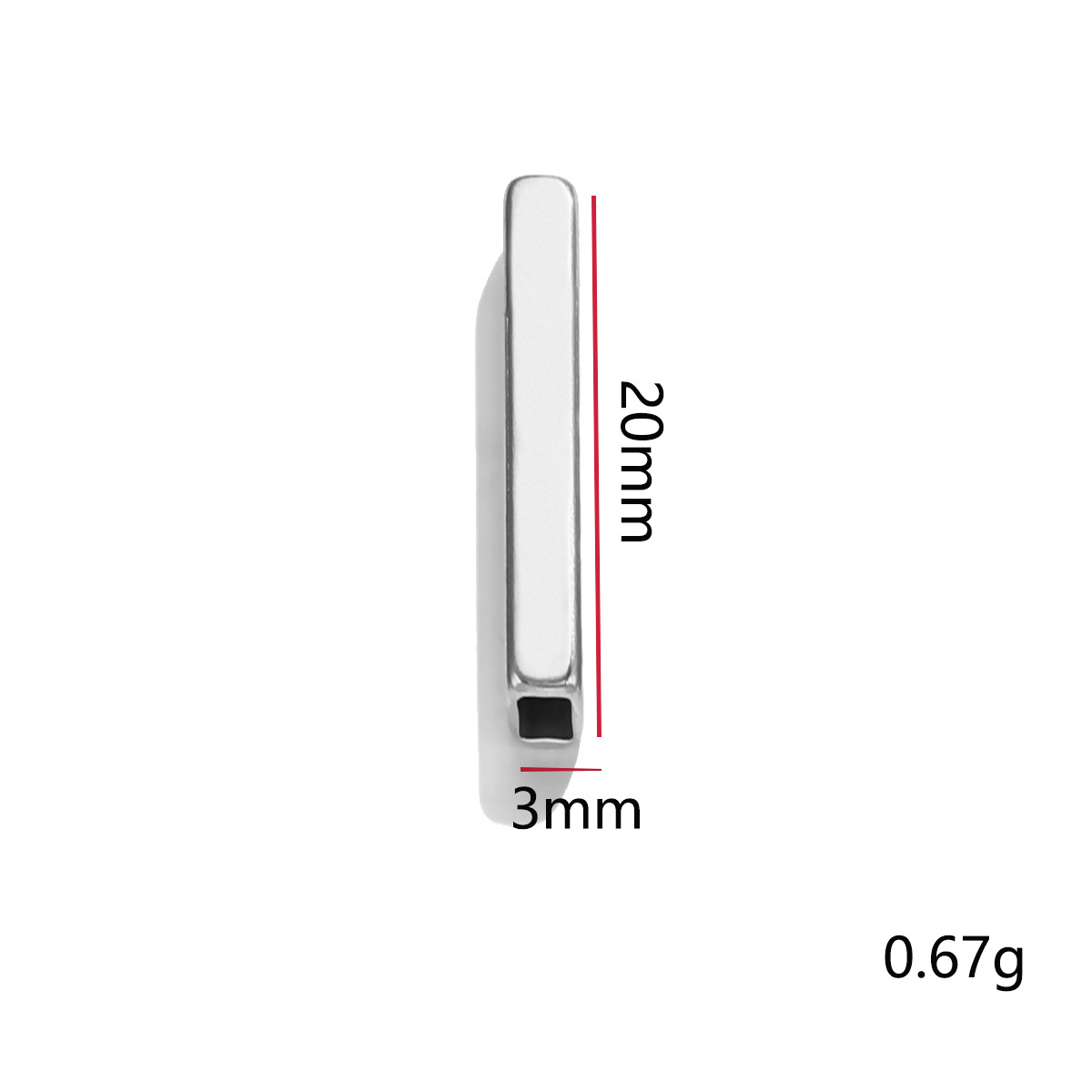 Accesorios de bricolaje hechos a mano cuerda trenzada con cuentas de material de joyería rectangular con cuentas simple todo fósforo étnico con cuentas