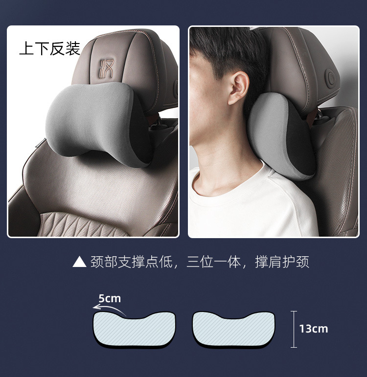 Car Headrest Neck Pillow Memory Foam Car Cushion Car Neck Support Pillow In-Car Cushion Pillow for Driver and Passenger Cervical Spine
