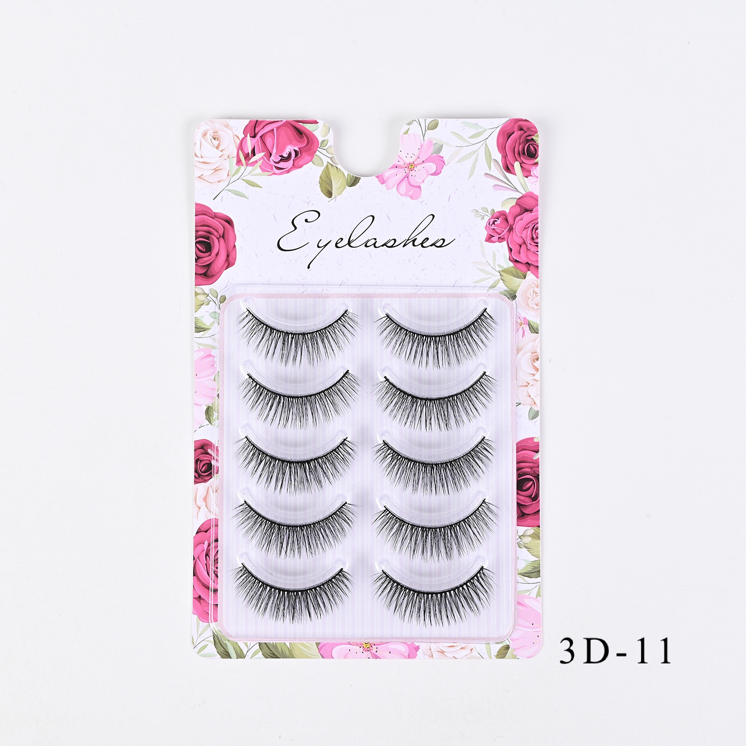 Comercio exterior europeo y americano grueso rizado 3D desordenado para el cabello, pestañas postizas, pestañas delgadas naturales al por mayor