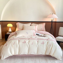 2025新款纯棉全棉长绒棉磨毛伊甸园高端礼盒四件套