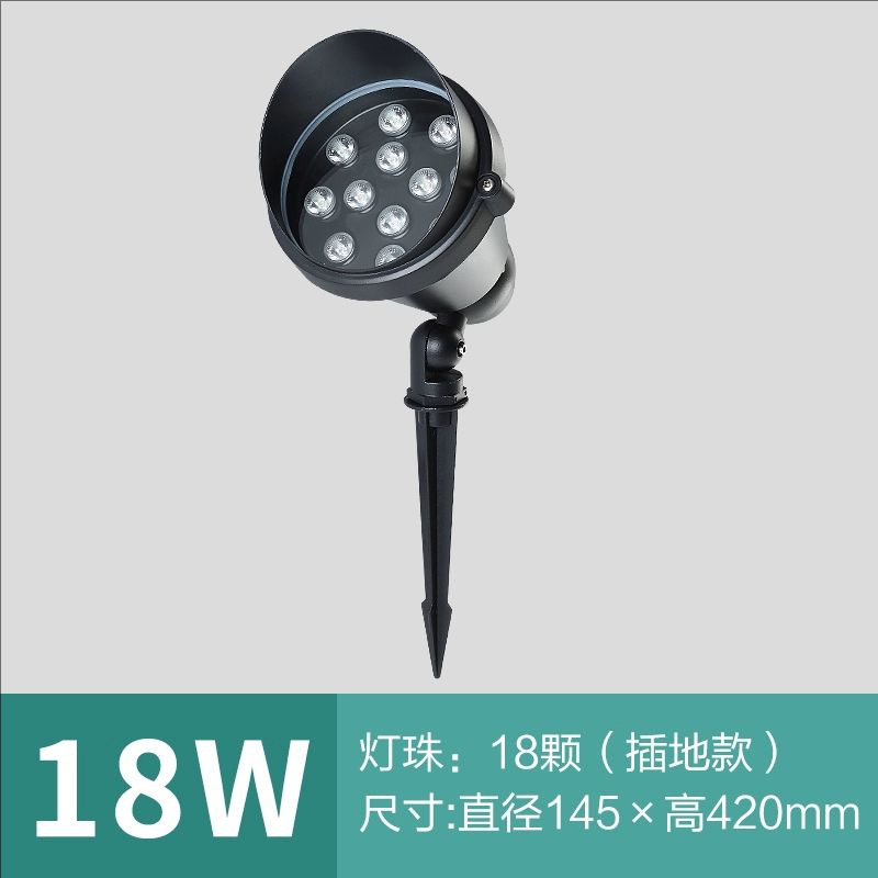 Ground type-18 watts-warm light