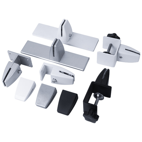 Left steel aluminum alloy thickened adjustable screen clip desk acrylic partition clip glass fixed clip hardware wholesale