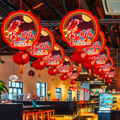 中秋节十一国庆节装饰品挂件挂饰店铺活动氛围场景布置拉花吊饰猫