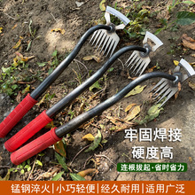 厂家直销除草神器园艺花锄耙子批发多功能锄头挖野菜工具 两用锄