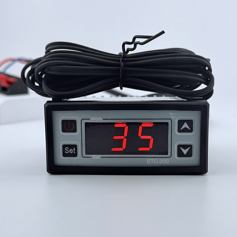 STC-200 pet box thermostat, cold storage freezer external probe intelligent temperature and humidity controller