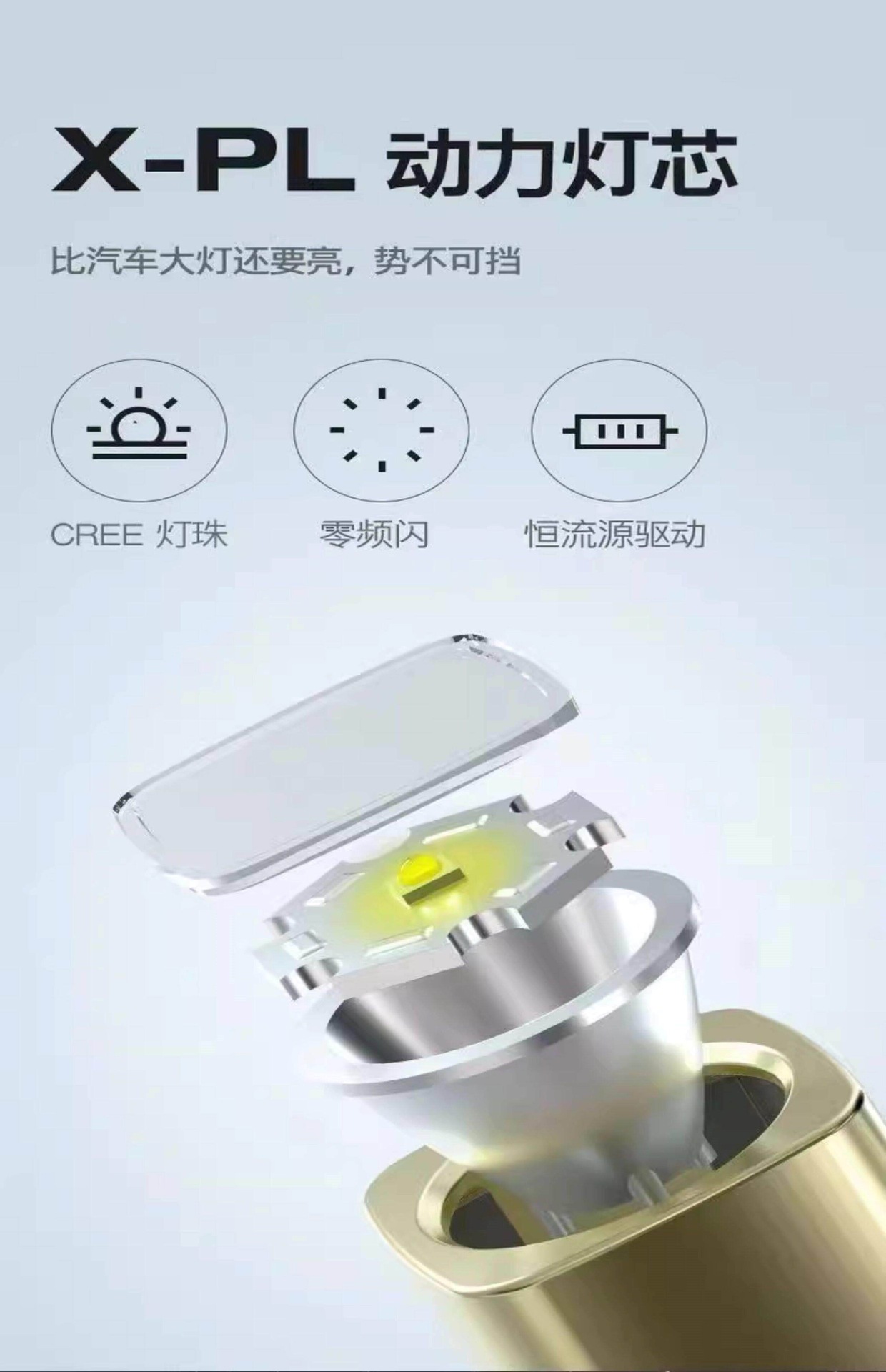 German high-brightness LED flashlight, rechargeable power bank, multifunctional, ultra-bright, mini portable household light for outdoor use