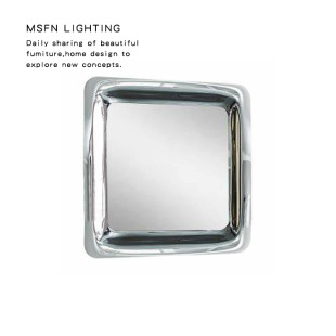 Modern fashion designer hotel living room creative stainless steel sugar mirror wall mirror full-length mirror floor mirror