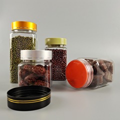 メーカーは広口瓶子供の間食五穀雑穀密封缶透明食品缶プラスチック貯蔵缶を供給している