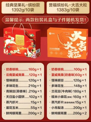 Bestore Nut Snacks Gift Pack 1226g 11 Bags Holiday Nuts Gift Box Snacks Delivered 24 Hours