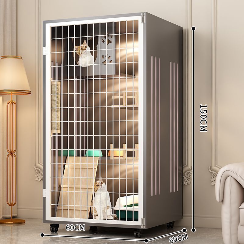 宠物别墅家用猫屋室内超大自由空间猫柜豪华猫咪房子全景笼子|undefined