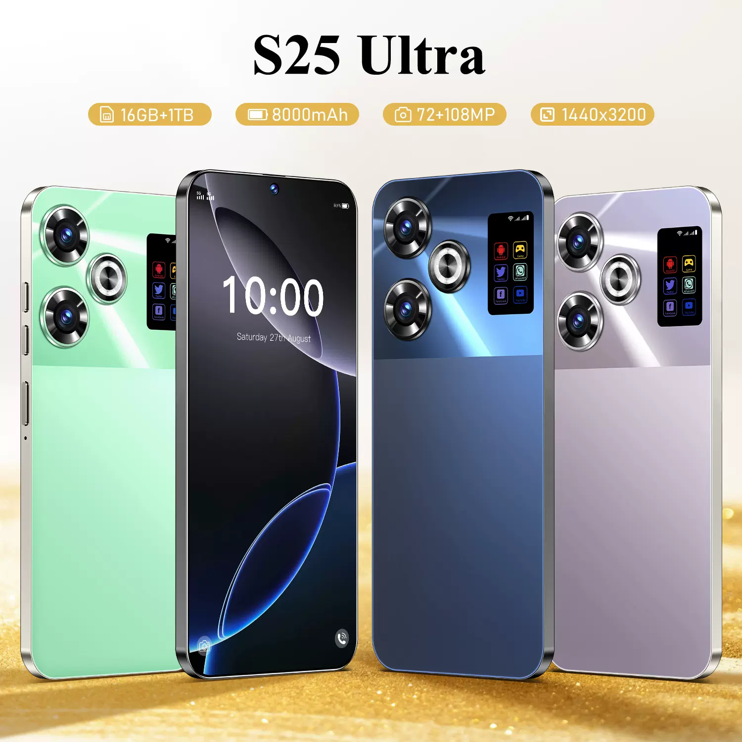 跨境热销智能手机S25 Ultra安卓手机全新16+1T外贸手机厂家批发