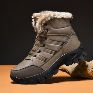 Autumn and Winter High-top Martin Boots Men's Tactical Army Training Outdoor Mountaineering Motorcycle Riding Cotton Shoes Waterproof Boots