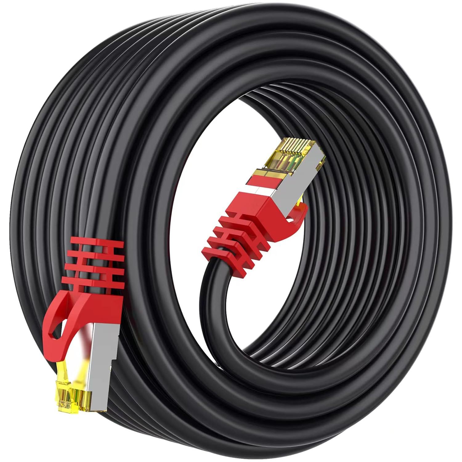 CAT8八类网线S/FTP室内外屏蔽RJ45电缆线成品路由器高速网络跳线